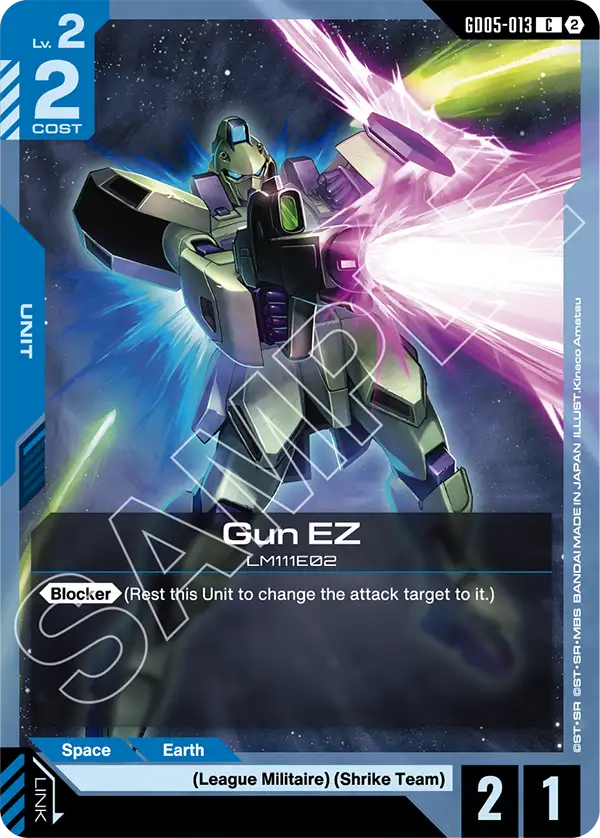 Gun EZ Gundam Card Game card