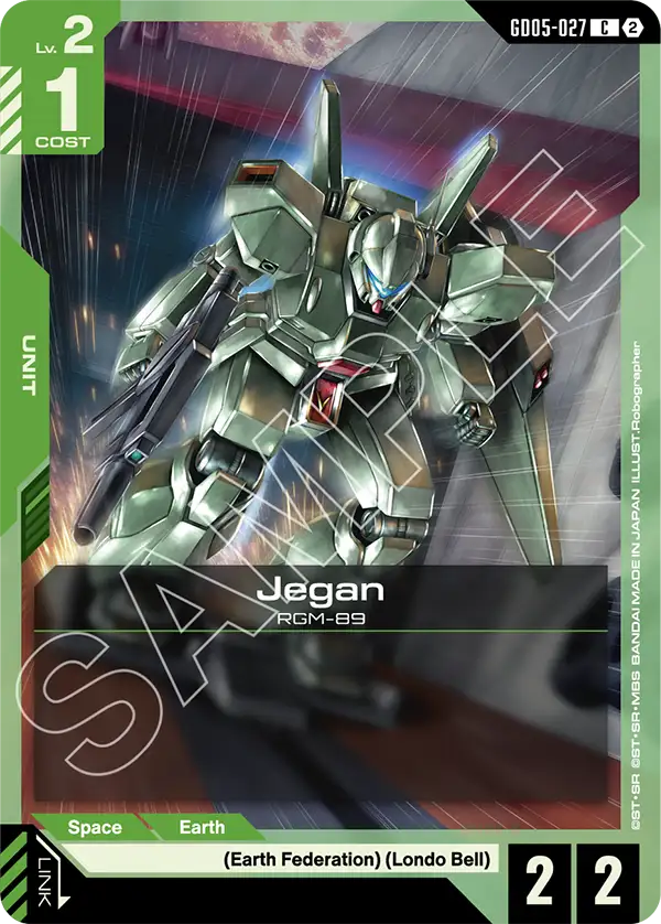 Jegan Gundam Card Game card