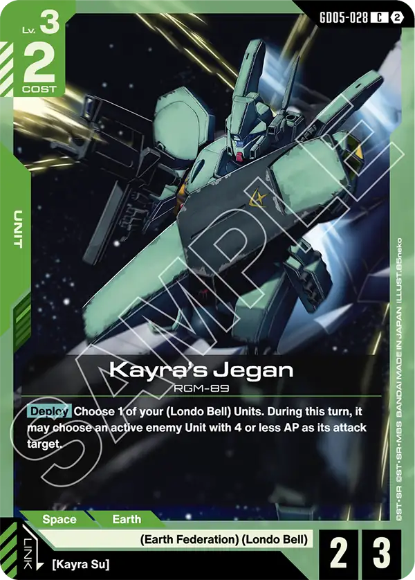 Kayra's Jegan Gundam Card Game card