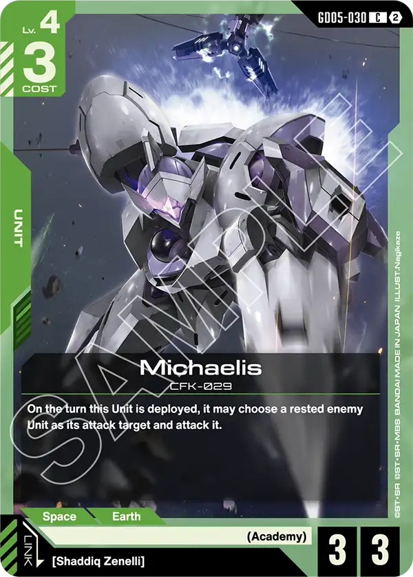 Michaelis Gundam Card Game card