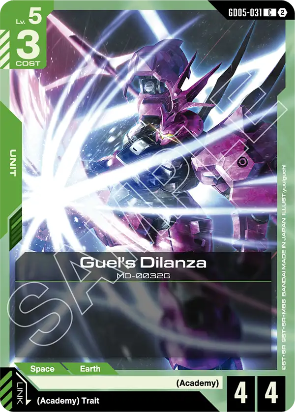 Guel's Dilanza Gundam Card Game card