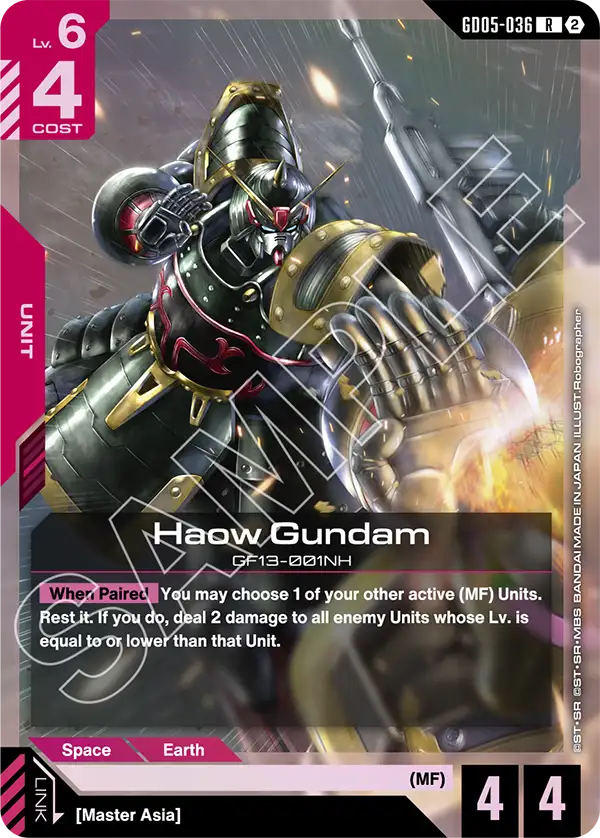 Haow Gundam Gundam Card Game card