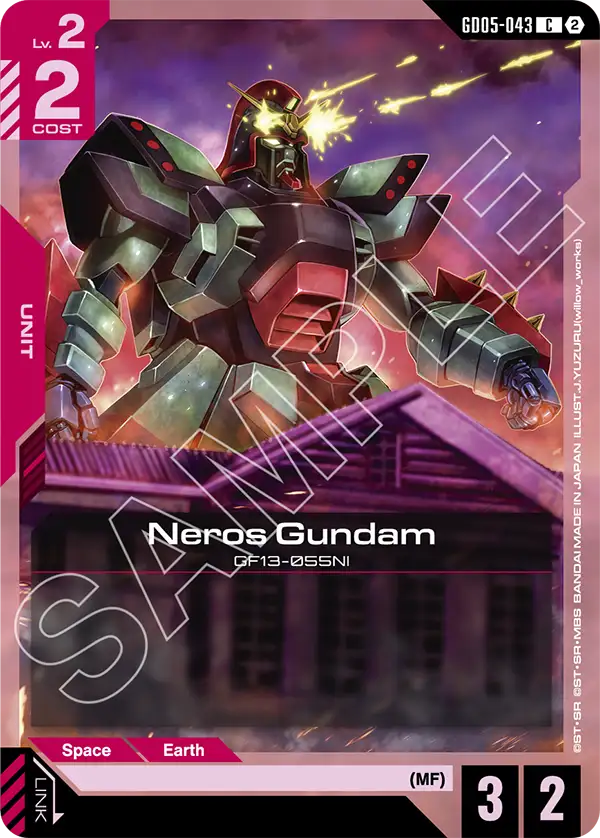 Neros Gundam Gundam Card Game card