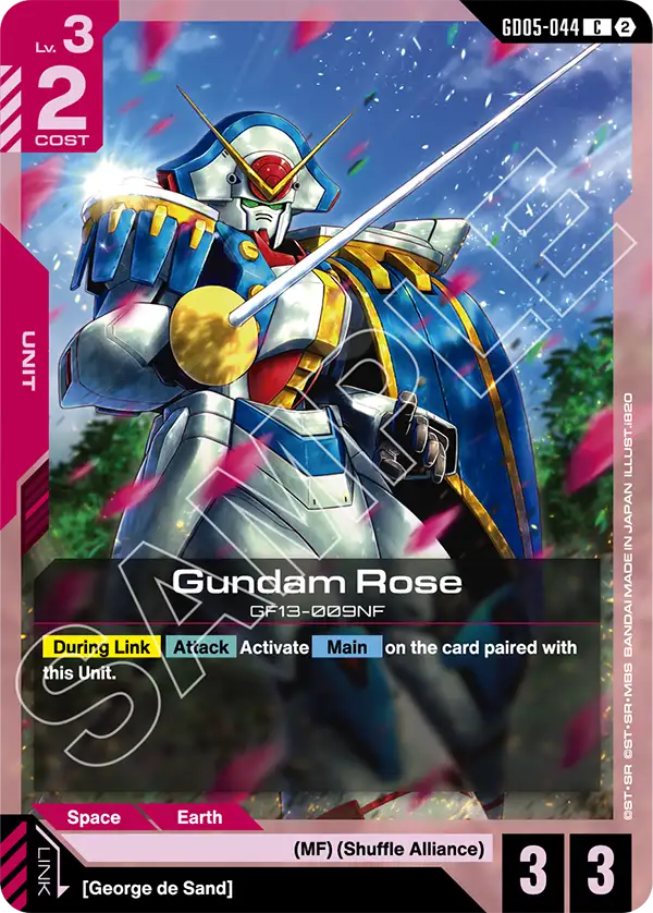 Gundam Rose Gundam Card Game card