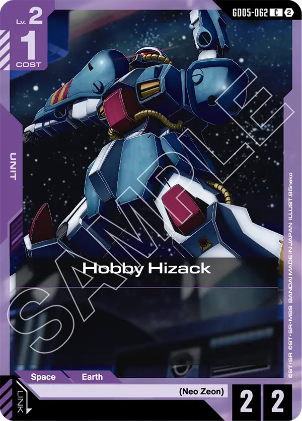 Hobby Hizack Gundam Card Game card