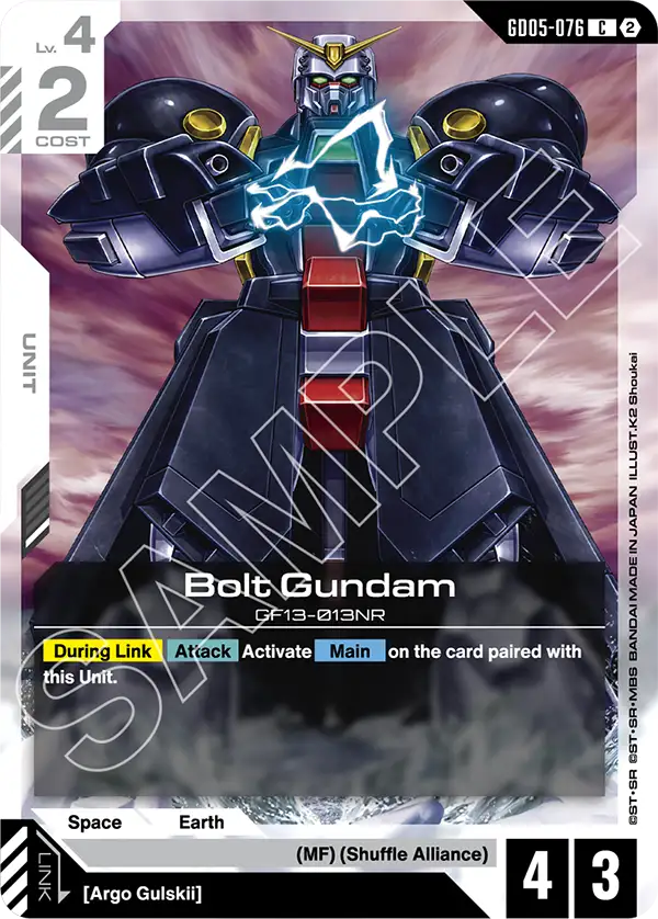 Bolt Gundam Gundam Card Game card