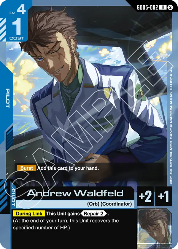 Andrew Waldfeld Gundam Card Game card
