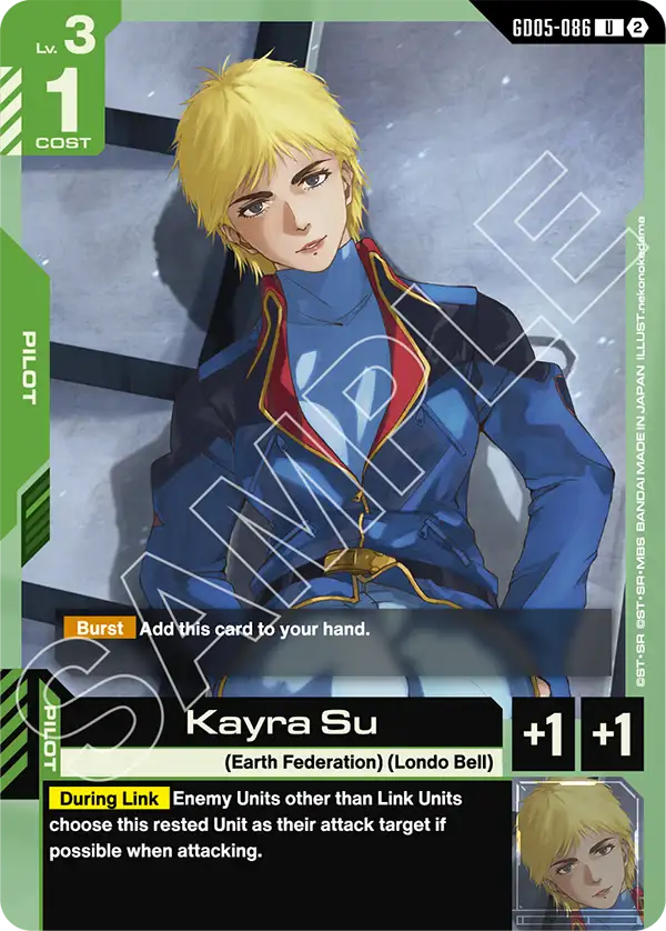 Kayra Su Gundam Card Game card