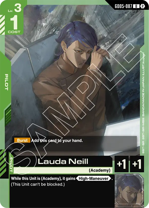 Lauda Neill Gundam Card Game card