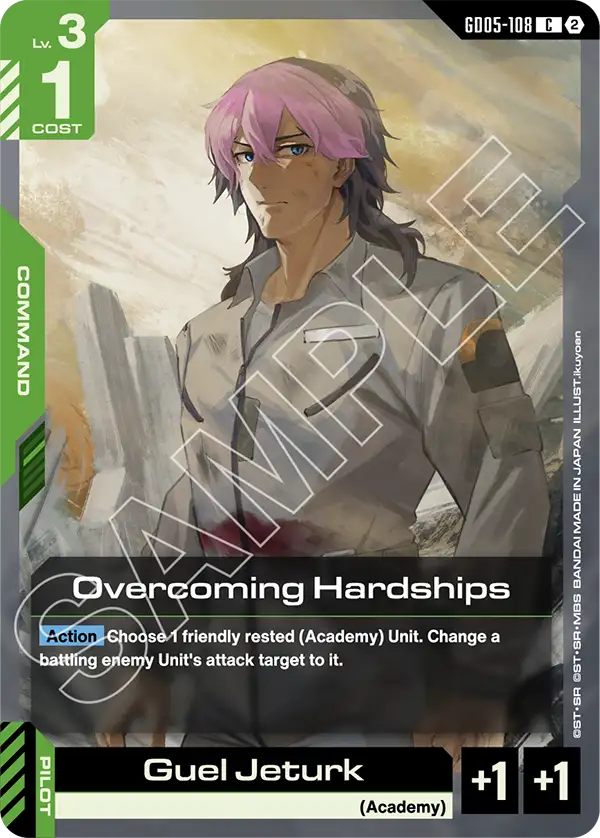 Overcoming Hardships Gundam Card Game card