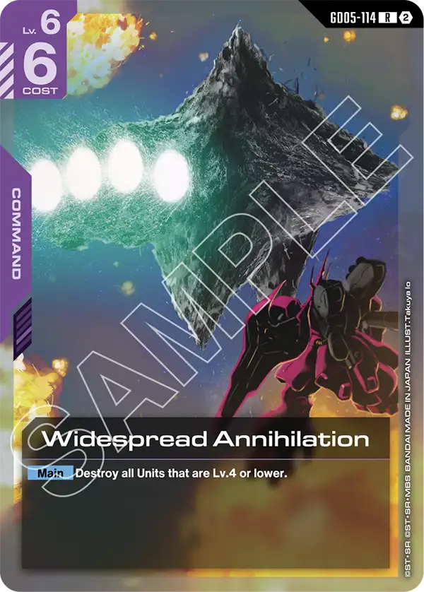 Widespread Annihilation Gundam Card Game card