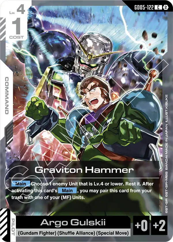 Graviton Hammer Gundam Card Game card