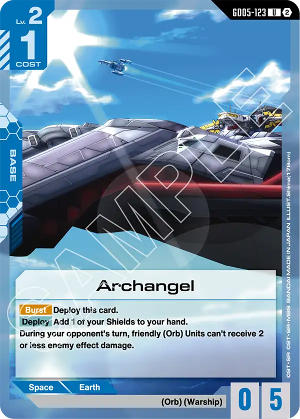 Archangel Gundam Card Game card