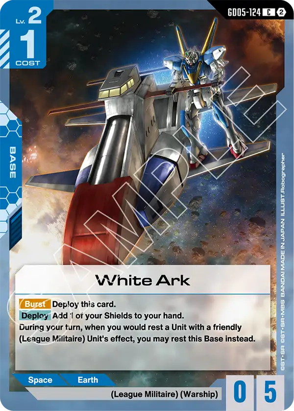 White Ark Gundam Card Game card