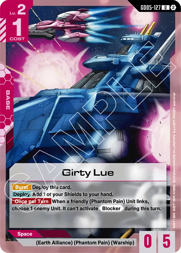 Girty Lue Gundam Card Game card