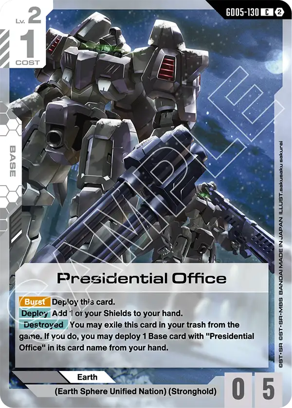 Presidential Office Gundam Card Game card