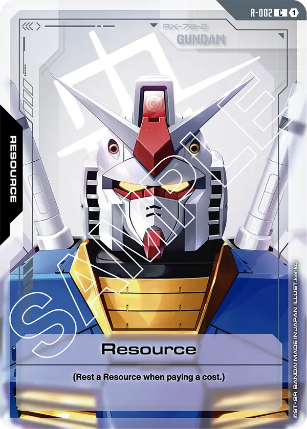 Resource Gundam Card Game card