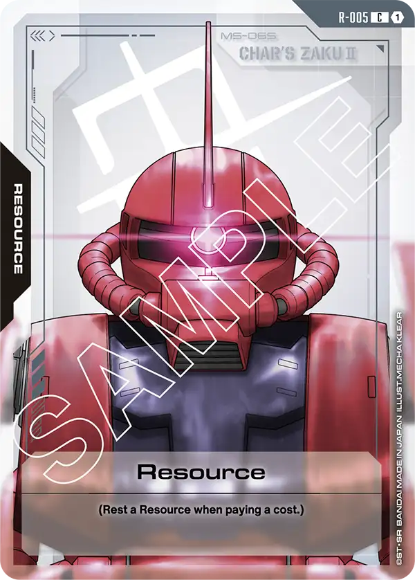 Resource Gundam Card Game card