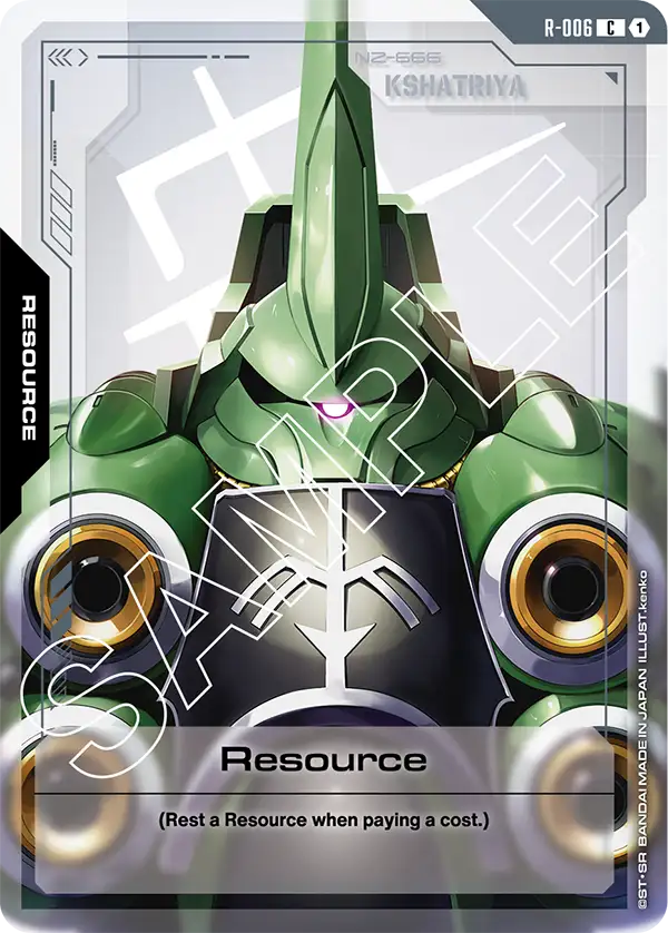 Resource Gundam Card Game card