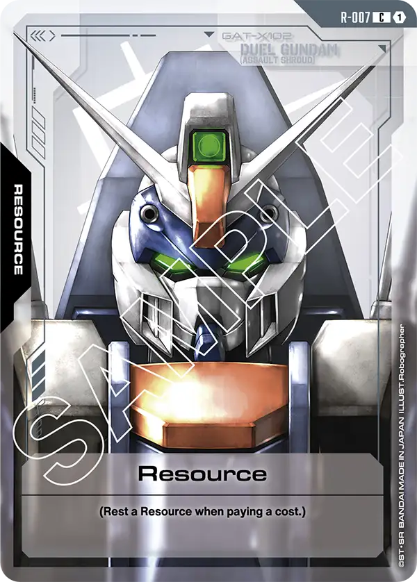 Resource Gundam Card Game card