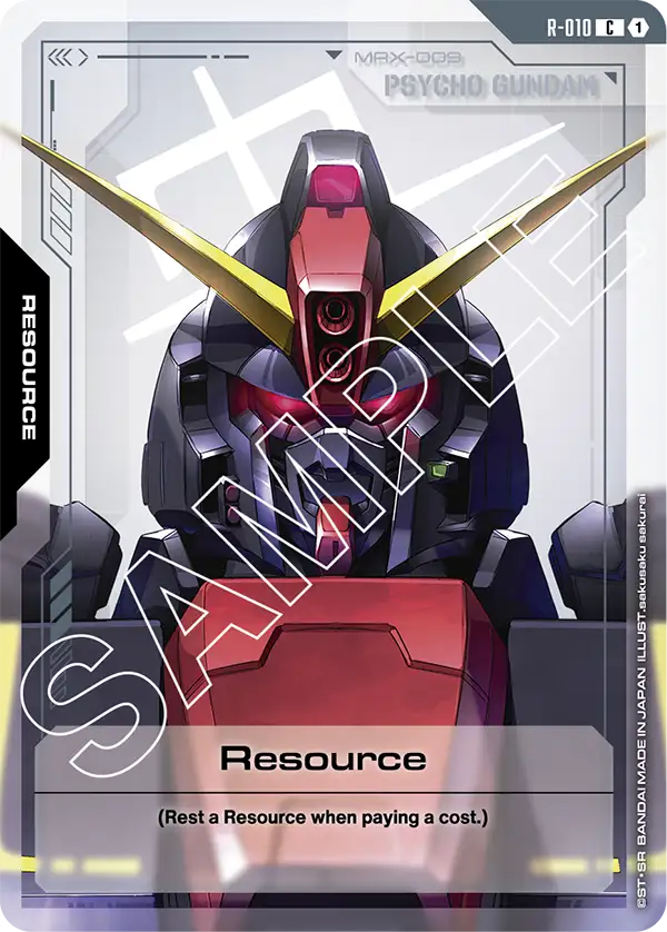 Resource Gundam Card Game card