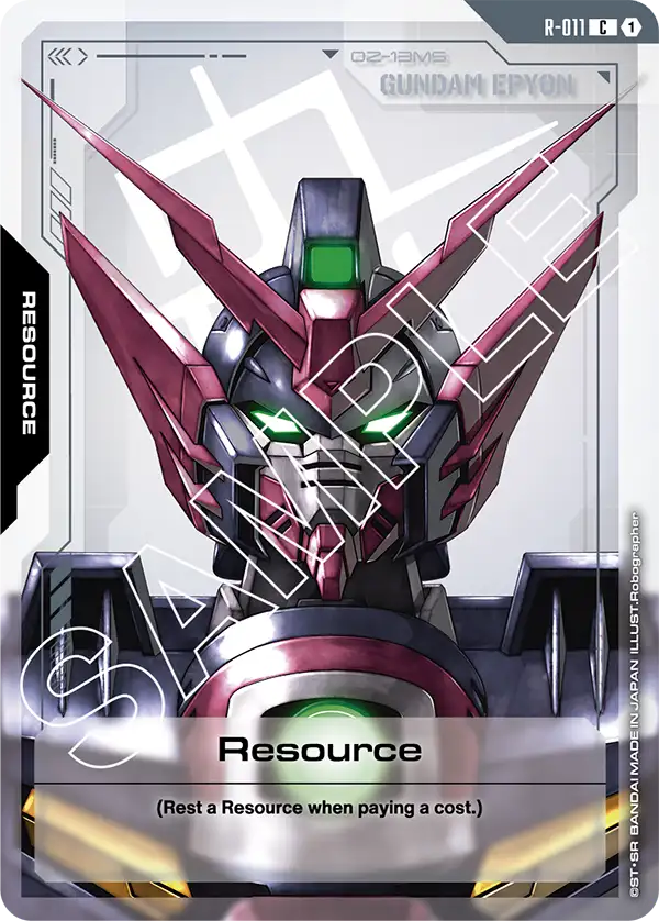 Resource Gundam Card Game card