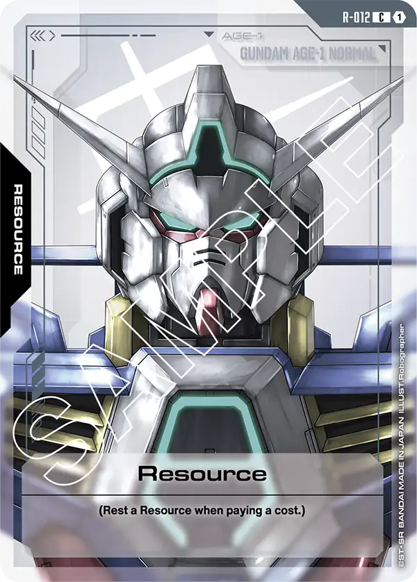 Resource Gundam Card Game card