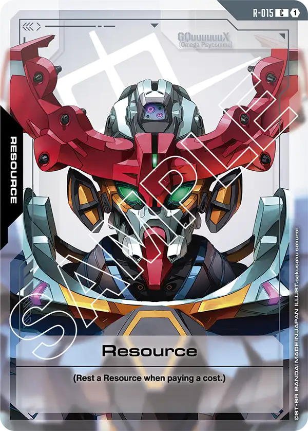 Resource Gundam Card Game card
