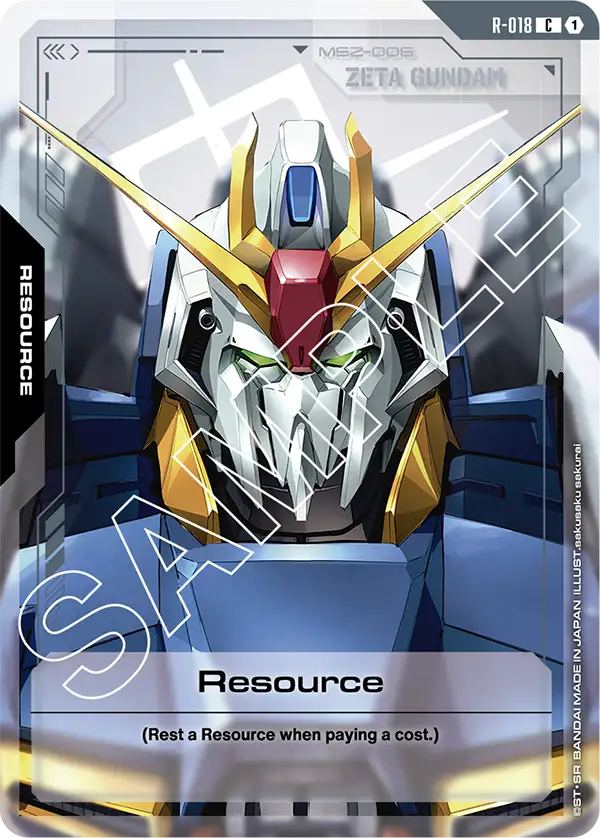 Resource Gundam Card Game card