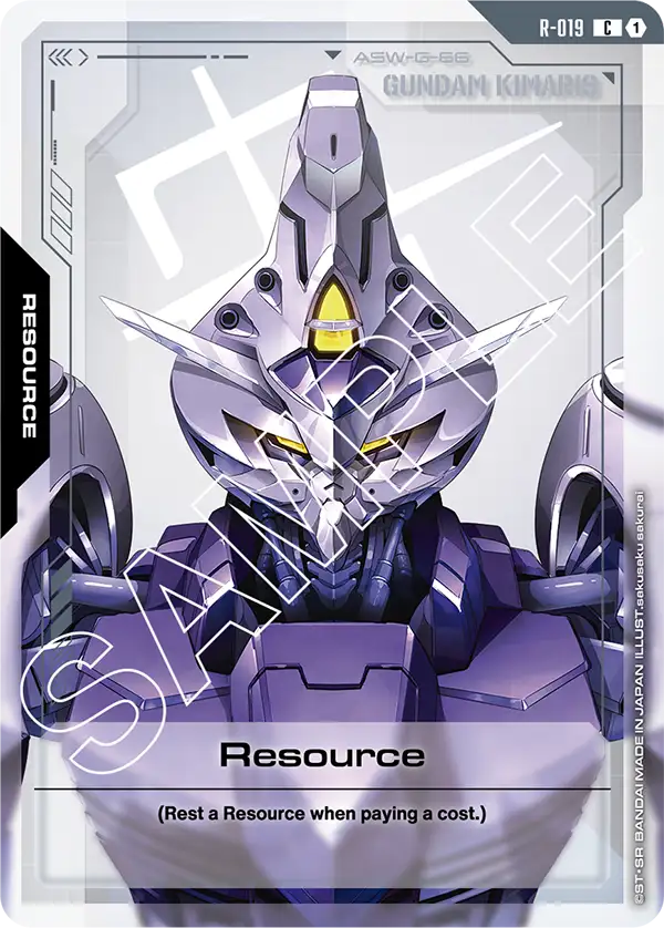Resource Gundam Card Game card
