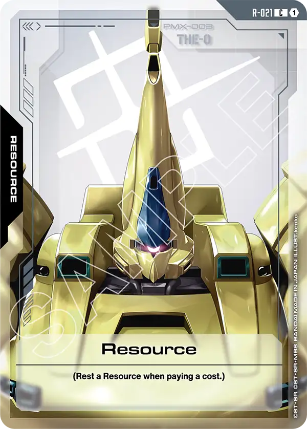 Resource Gundam Card Game card
