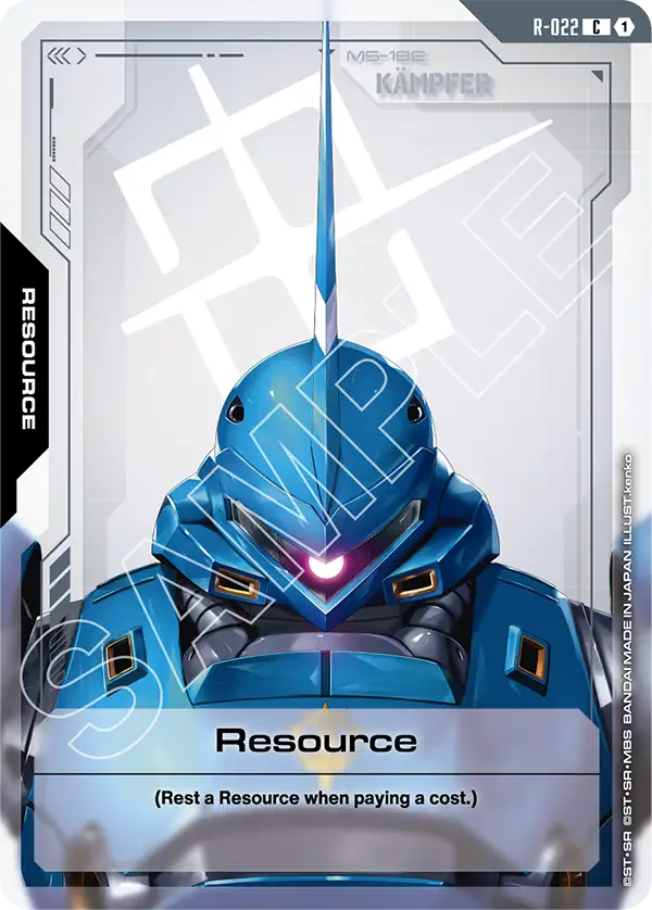 Resource Gundam Card Game card