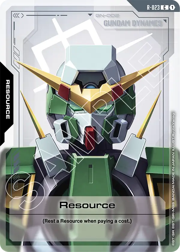 Resource Gundam Card Game card