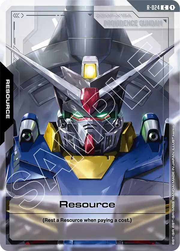 Resource Gundam Card Game card