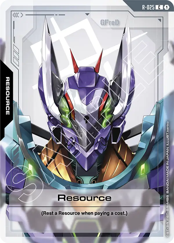 Resource Gundam Card Game card