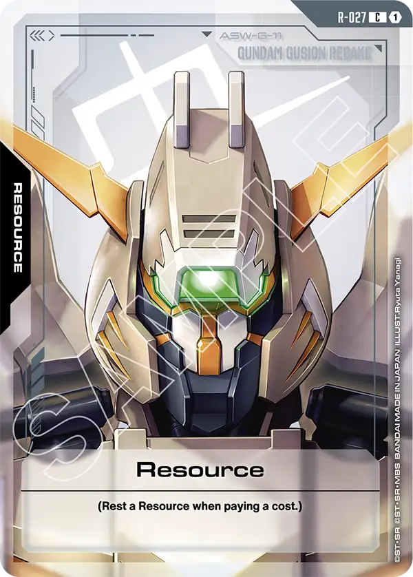 Resource Gundam Card Game card