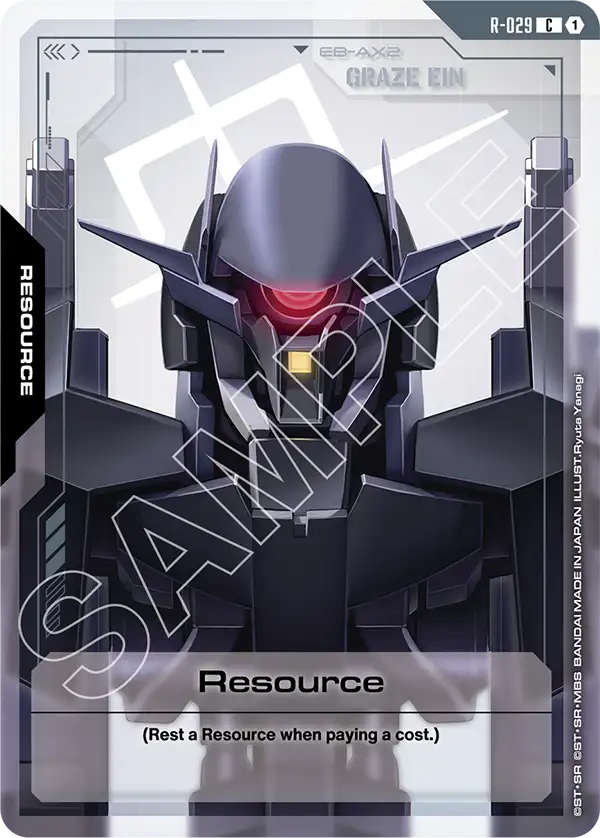 Resource Gundam Card Game card