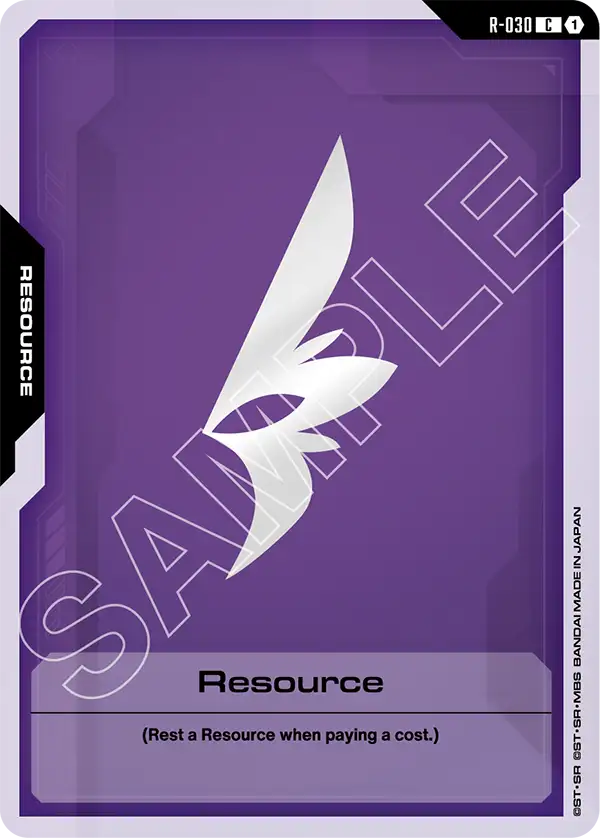 Resource Gundam Card Game card