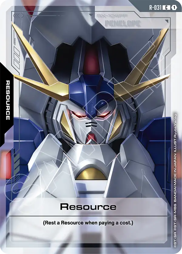 Resource Gundam Card Game card