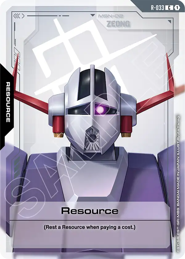 Resource Gundam Card Game card