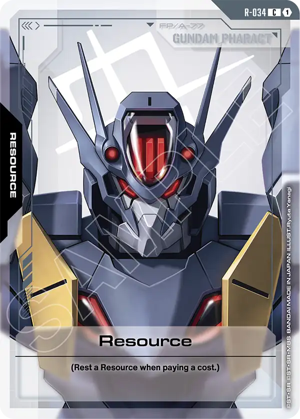 Resource Gundam Card Game card