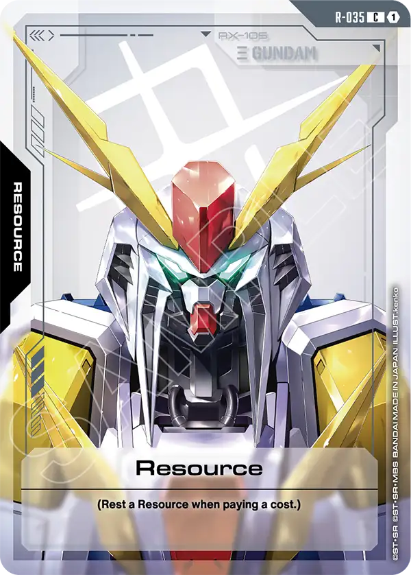 Resource Gundam Card Game card