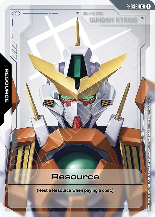 Resource Gundam Card Game card