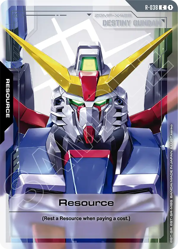 Resource Gundam Card Game card