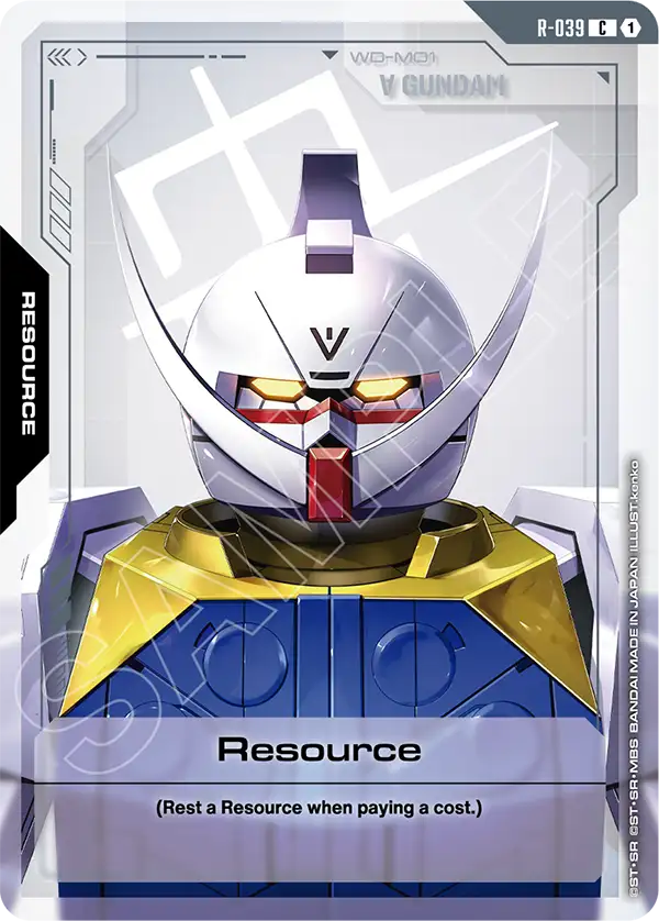 Resource Gundam Card Game card