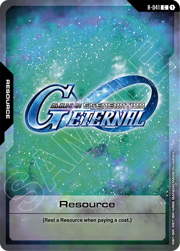 Resource Gundam Card Game card