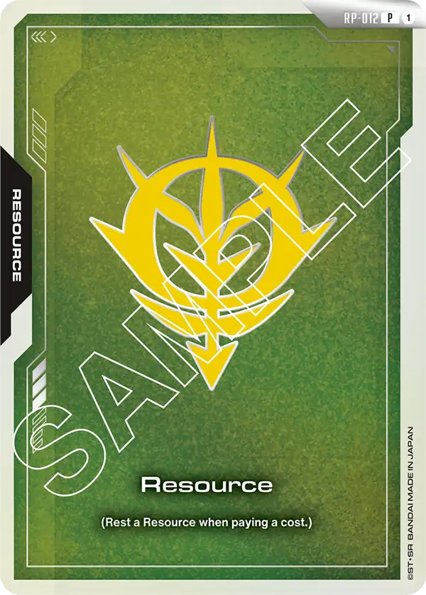 Resource Gundam Card Game card