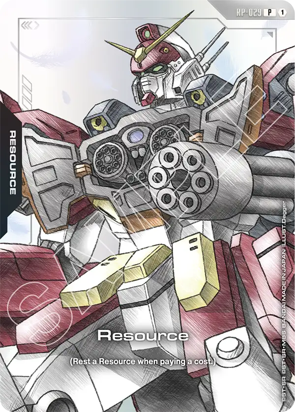 Resource Gundam Card Game card