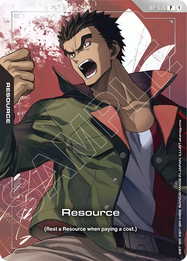 Resource Gundam Card Game card