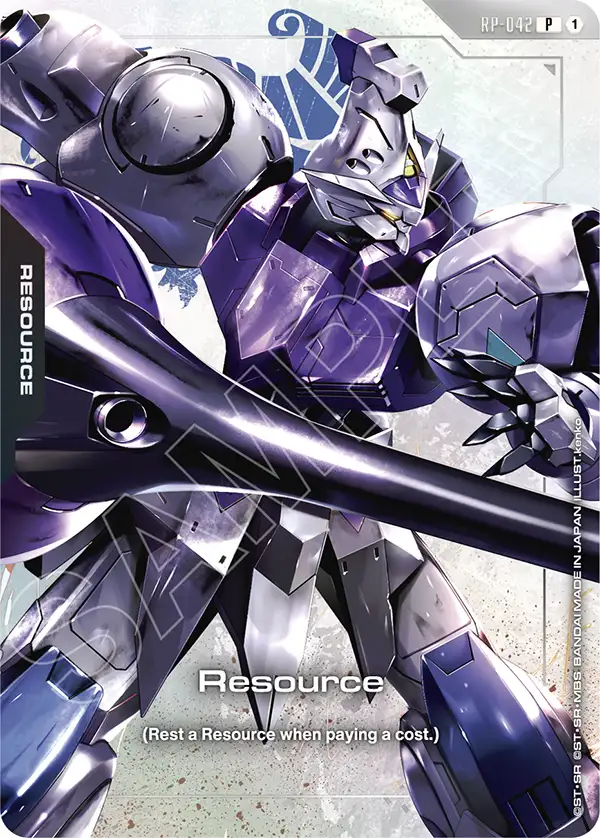 Resource Gundam Card Game card